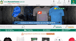 Desktop Screenshot of maniadefutebol.com.br