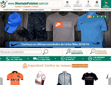 Tablet Screenshot of maniadefutebol.com.br